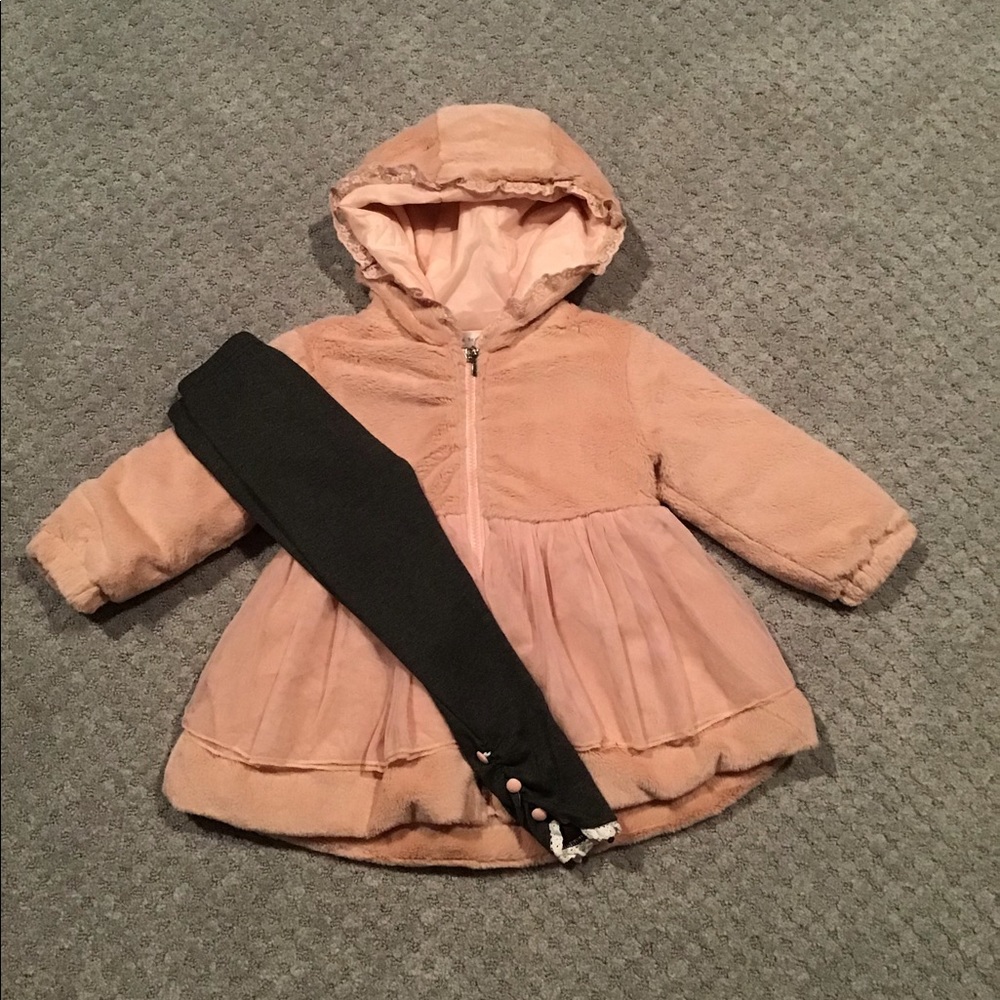 EUC- Trish Scully Coat & leggings set